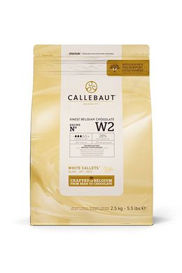 Белый шоколад "W2" 28 % какао 2.5 кг, Callebaut