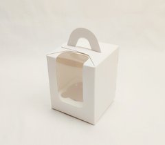 Коробка на 1 капкейк біла з вікном