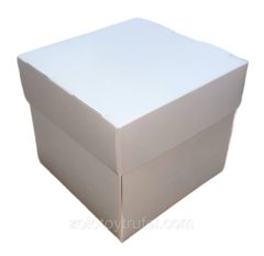 Коробка 12*12*11 см белая для бенто-торта