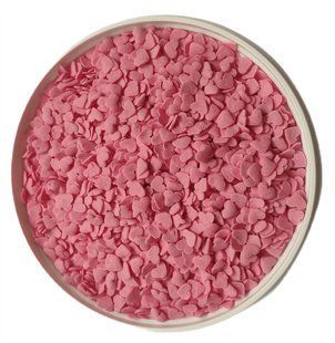Декор сердца розовые со вкусом клубники, 25 г