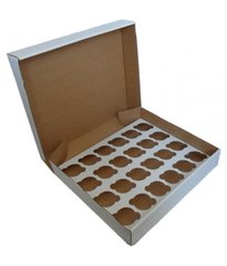 Картонна коробка для капкейків на 24 шт (5 шт)