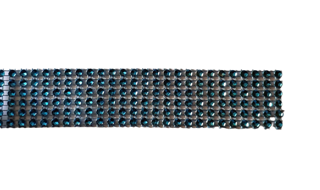 Лента для декора "Голубые камни" h-3 см