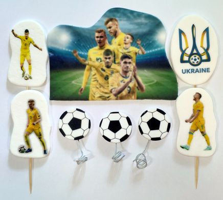 Набор сахарных фигурок "Футбол Украина"