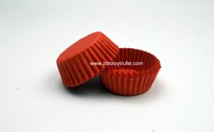 Формочка бумажная для конфет "Красная" d 3 см h 2,5 см