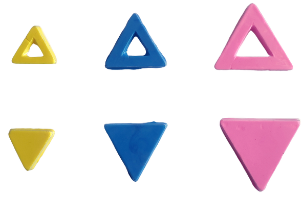Пластикова форма (молд) для шоколаду Трикутники