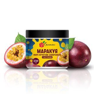 Пюре маракуйя (с косточкой) замороженное 250 г, YaGurman