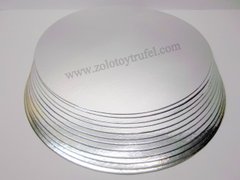 Подложка для торта золото-серебро d 30 см
