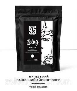 Белый айсинг печенья и пряников 100 г,YERO Colors