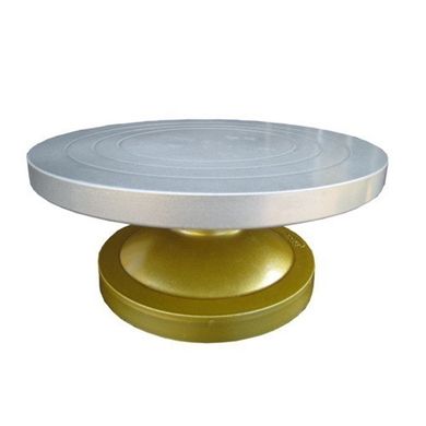 Подставка для торта из усиленного пластика (железная тарелка) d 30 см h15 см