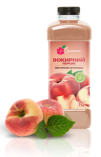 Пюре персика инжирного пастеризованное 1 кг, YaGurman