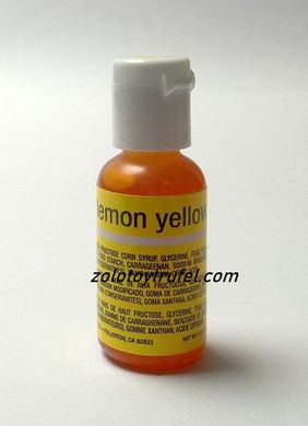 Краситель гелевый "Lemon Yellow 20 мл",Chefmaster