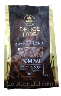 Молочный шоколад 36 % какао Delice D'or 500 г, Мир