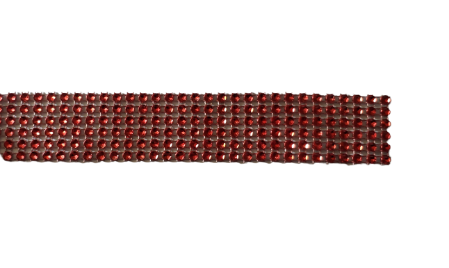 Стрічка для декору "Червоні камені" h-3 см