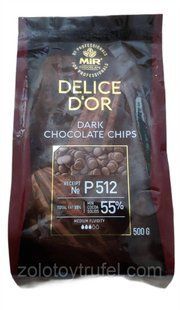 Чорний шоколад 55 % какао Delice D'or 500 г, Мир