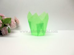 Формочка для выпечки "Тюльпан зеленый 5 *8 см"