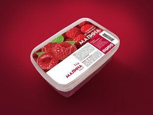 Пюре малини заморожене 1 кг, YaGurman