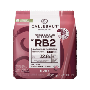 Шоколад молочный 32,8 % RB2 Ruby 0,4 кг, Callebaut