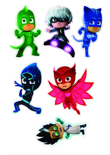 Герої в масках - PJ Masks 6, Вафельний папір 0,3 мм