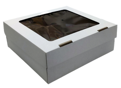 Коробка на 9 капкейків з вікном біла (пос)