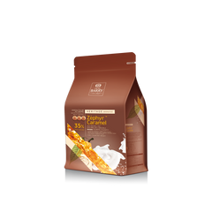 Белый шоколад с карамелью "ZEPHYR CARAMEL" 35 % какао 1 кг ТМ "Cacao Barry"