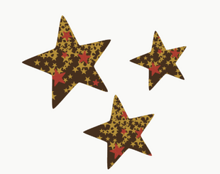 Шоколадні зірочки Twinkly Stars з темного шоколаду 180 шт.