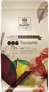 Черный шоколад Tanzanie 75%, Cacao Barry