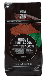 Unique Brut алкализованный какао порошок 20/22 % 1 кг, WOW CACAO
