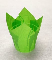 Формочка для выпечки "Тюльпан зеленый с бортиком 5 *8 см