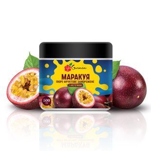 Пюре маракуйя (с косточкой) замороженное 500 г, YaGurman