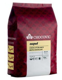 Білий шоколад Napal 29,6 % какао 5 кг, Chocovic