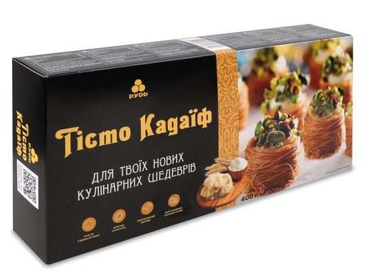 Тесто катаифи для дубайского шоколада Рудь 400 г (замороженое)