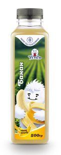 Пюре банан пастеризоване 500 г, YetiCo