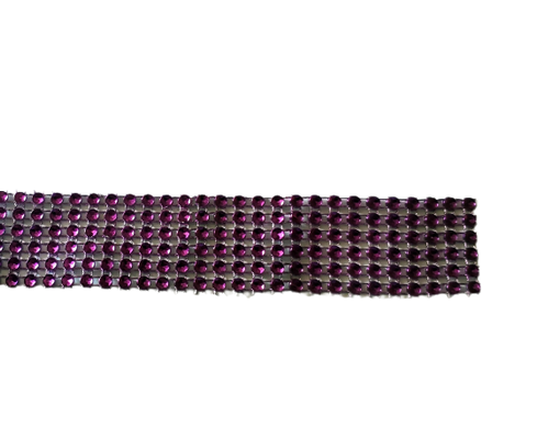 Стрічка для декору "Фіолетові камені" h-3 см
