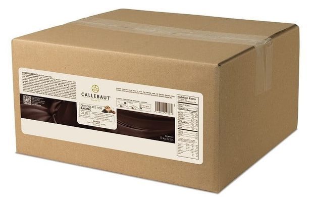 Шоколад для випікання 39% какао в шматочка 8*8*6 мм 10 кг, Callebaut