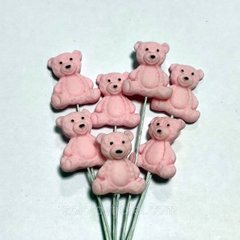 Набор сахарных фигурок "Медвежата розовые"
