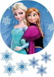 Холодное сердце (frozen) 4, Вафельная бумага 0,3 мм