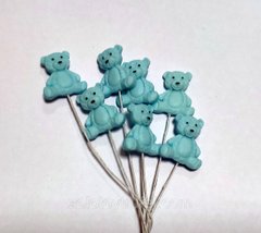 Набор сахарных фигурок "Медвежата голубые"
