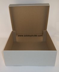 Картонная коробка для пирогов "Белая 30*30*11 см"