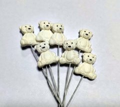 Набор сахарных фигурок "Медвежата белые"