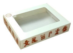 Коробка для пряников "Имбирное печенье с окном 19*15*4 см"