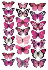 Бабочки 5, Вафельная бумага 0,3 мм