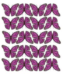 Метелики 7, Вафельний папір 0,3 мм
