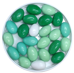 Яйца зеленый микс с шоколадом и миндальным орехом, 5 шт