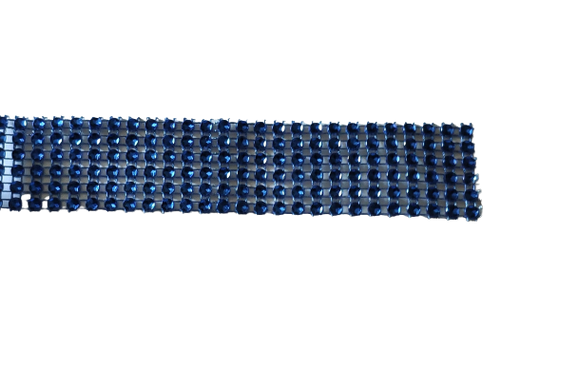Стрічка для декору "Сині камені" h-3 см