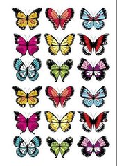 Метелики 9, Вафельний папір 0,3 мм