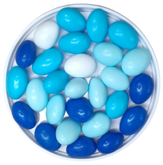 Яйца синий микс с шоколадом и миндальным орехом, 5 шт
