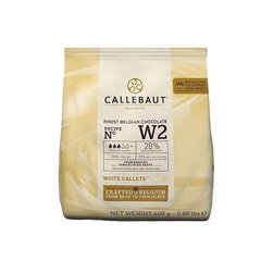 Белый шоколад "W2" 28 % какао 0,4 кг, Callebaut