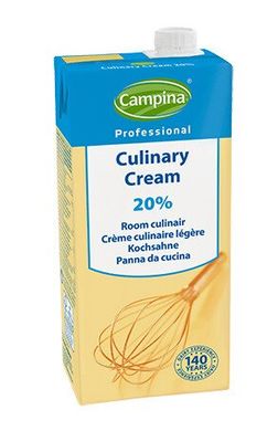 Сливки животные кулинарные 20 % Campina Cream, Friesland Campina