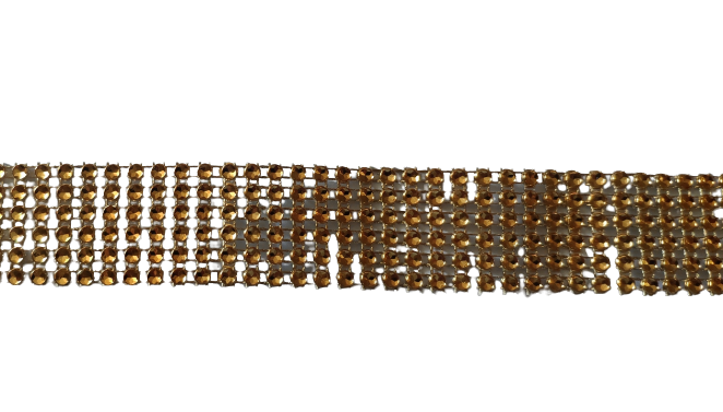 Лента для декора "Золотые камни" h-3 см